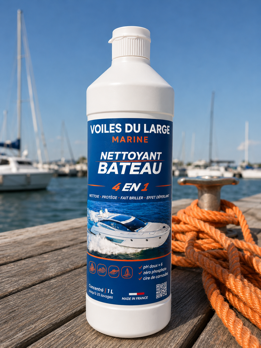 NETTOYANT BATEAU 4 EN 1 - VDL MARINE ® - 1 LITRE